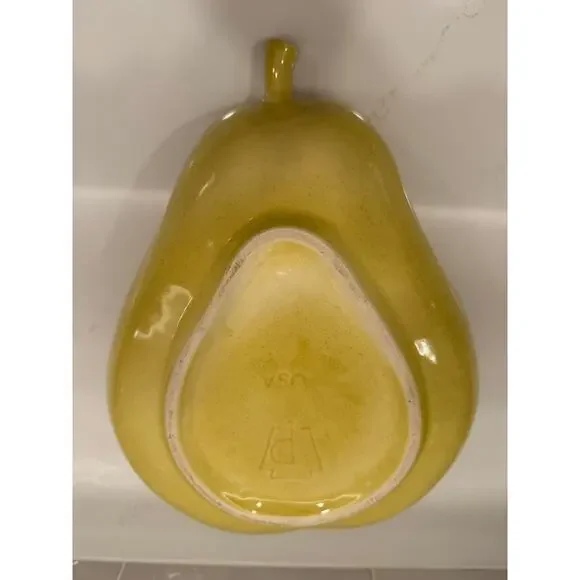 Vintage Pfaltzgraff Yellow Speckled Pear-Shaped‎ Serving Bowl